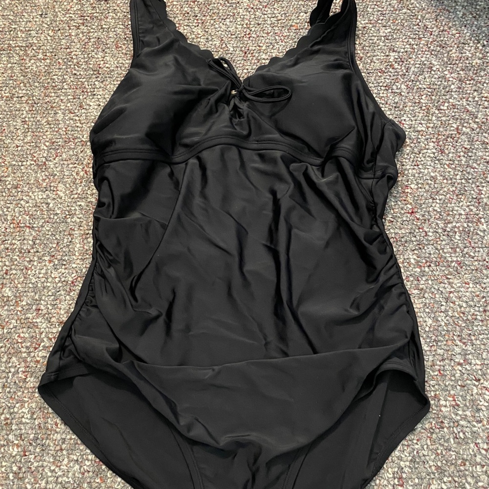 Black One piece bathing suit